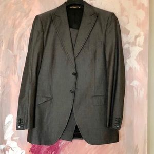 Dolce & Gabbana designer vintage mens gray suit